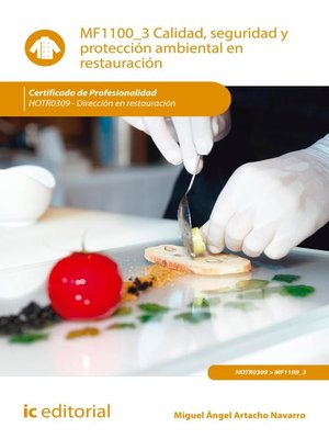 cover image of Calidad, seguridad y protección ambiental en restauración. HOTR0309